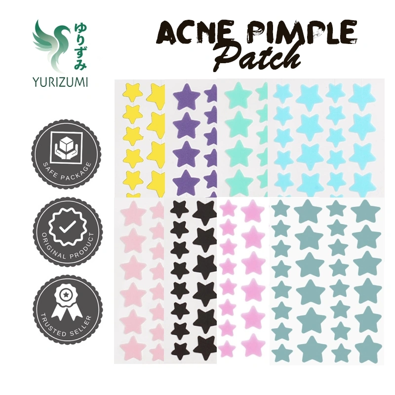Acne Pimple Patch Karakter Bintang - Sticker Pengempis Jerawat Pagi Malam Warna Warni