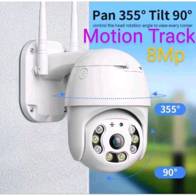 Cctv Outdoor V380 Pro Waterproof Ip Cam 8MP Smart Camera Full HD 1080P Kamera Wifi