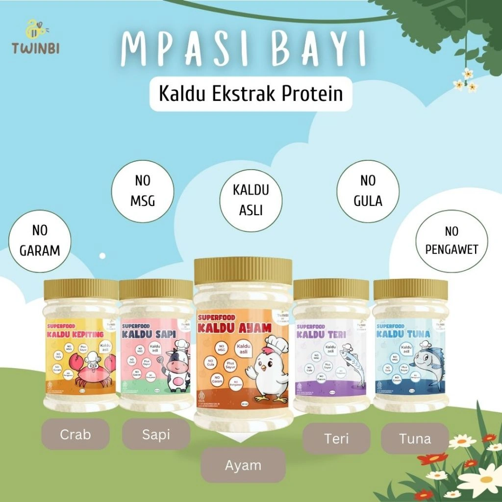 Kaldu Ikan Tuna Murni MPASI Bayi Kaldu Asli Pure Superfood Bayi Anak BB Booster - No MSG - No Gula - No Garam - Tambahan Sayur - Twinbi by Maskit