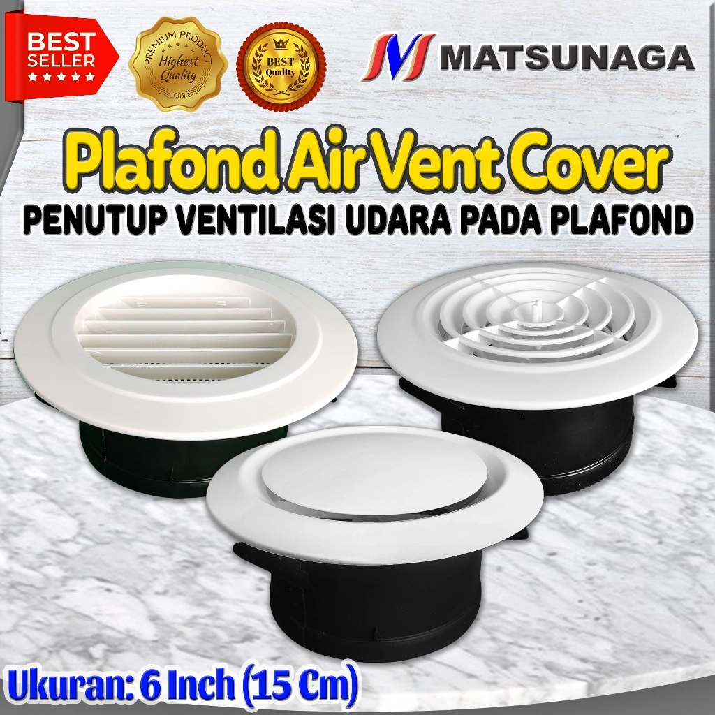 MATSUNAGA 6 INCH GRILL PENUTUP INLINE DUCT BOOSTER FAN