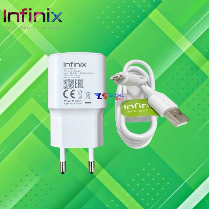 Charger Infinix 9V -2A Original Fast Charging  Kabel Micro USB