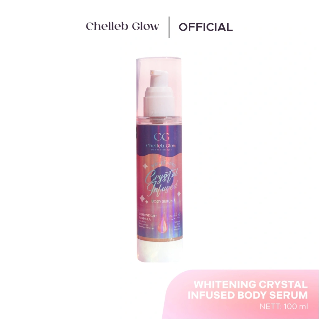 Chelleb Glow Whitening Crystal infused Body Serum 100ML