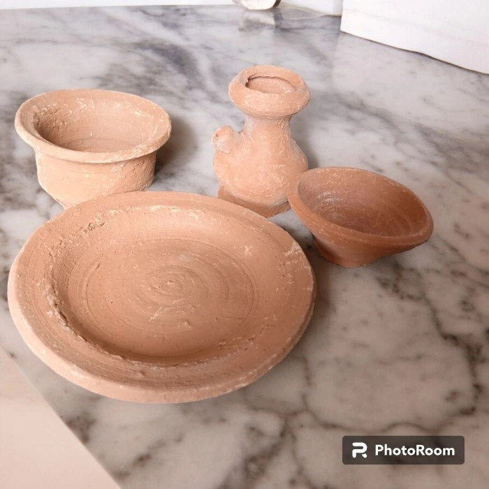 aneka kerajinan gerabah tanah liat coblonk carat tatakan payuk dulang