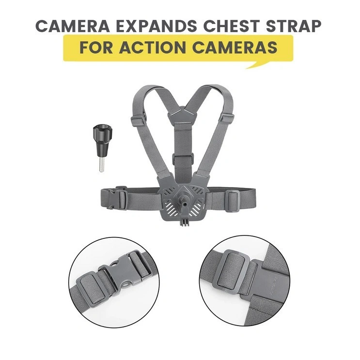 Sunnylife 360 Degree Rotation Chest Band Strap Insta360 X5 / X4 Pocket 3 Gopro