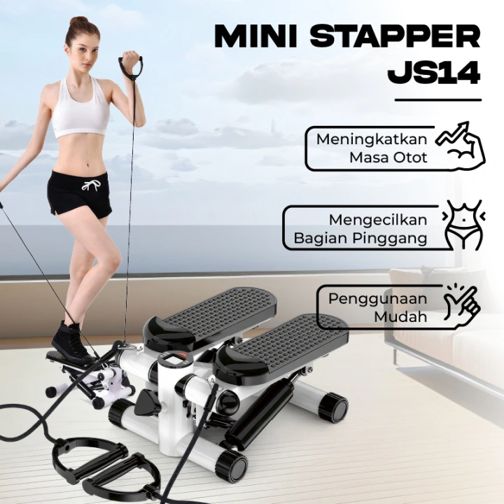 【BUY 1 TAKE 1】Mini elliptical machine silent fitness without hurting knees tension rope delivery stepper walking machine home gym