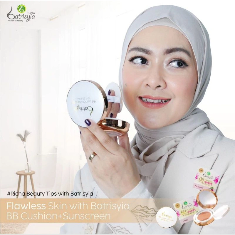 Batrisyia BB Cushion + Sunscreen SPF 35 PA+++ 15 g | Medium Coverage