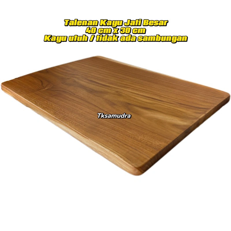 Telenan Jati Besar 40cm x 30cm Tanpa Sambungan