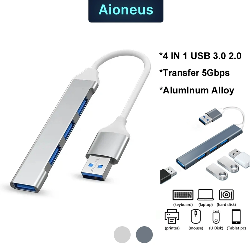 4 Port USB HUB 3.0 Adapter USB 4 in 1 to USB Interface Docking Station
