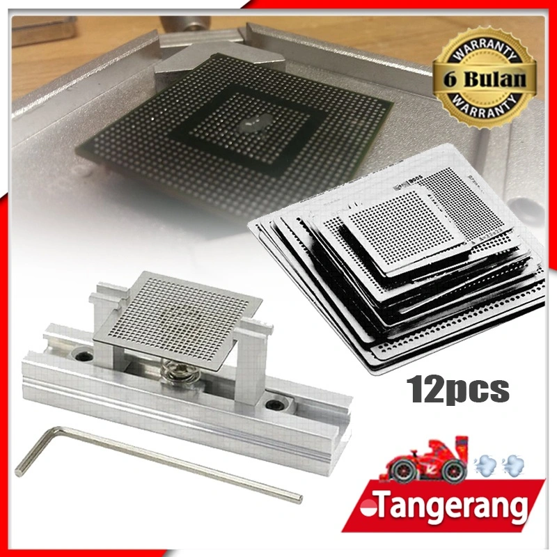 13pcs/Set BGA Reballing Station Direct Heat Mini Universal Untuk DDR1 DDR2 DDR3