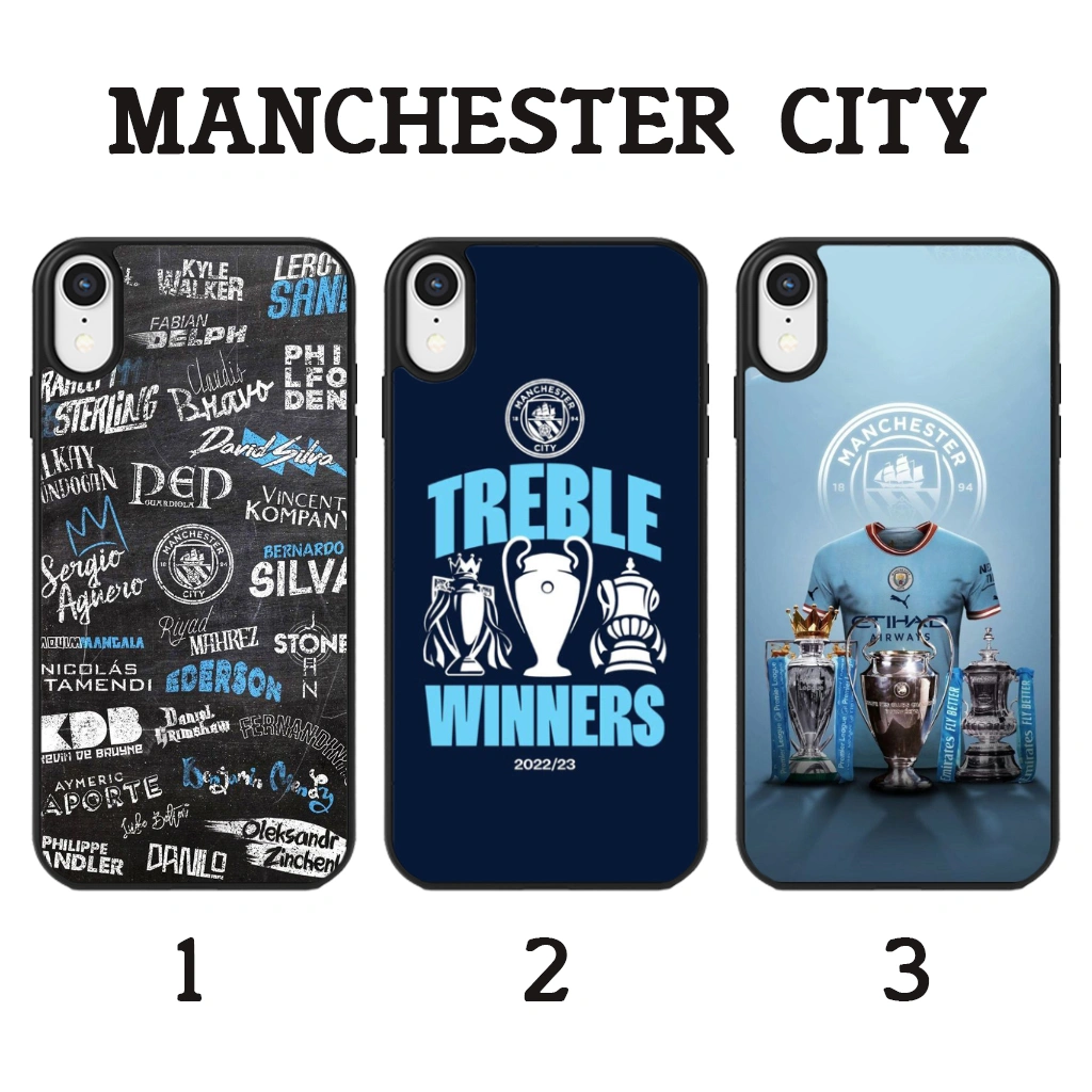 MANCHESTER CITY - Softcase Glossy (BERGARANSI) Iphone samsung xiaomi redmi oppo vivo realme (Case Casing hp)