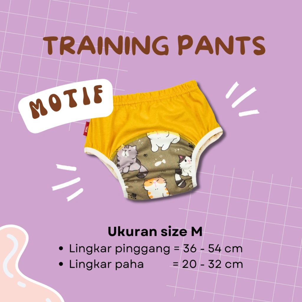 TRAINING PANTS CELANA LATIHAN PIPIS KLODIZ SIZE M- RAGAM WARNA