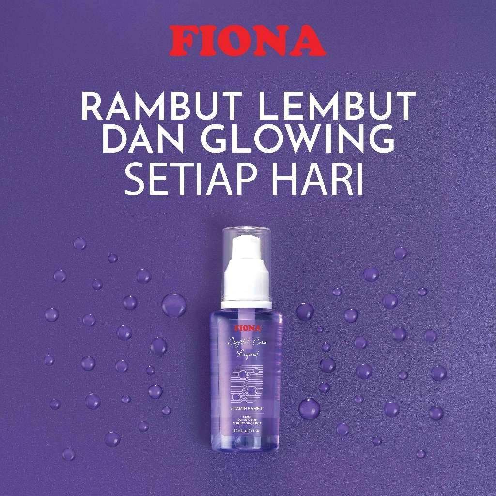 Fiona Crystal Care Violet Vitamin Rambut 60ml – Ringan dan Efektif untuk Rambut Kering dan Kasar
