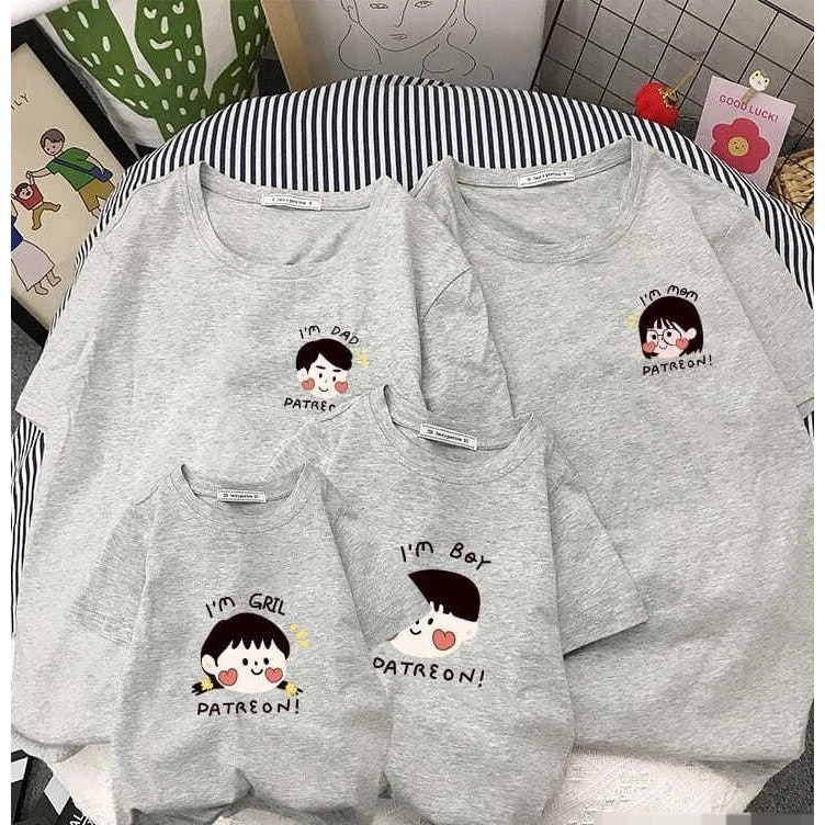 Herlin Collection_Kaos Couple Keluarga PATREON! Family_Kaos anak dan dewasa