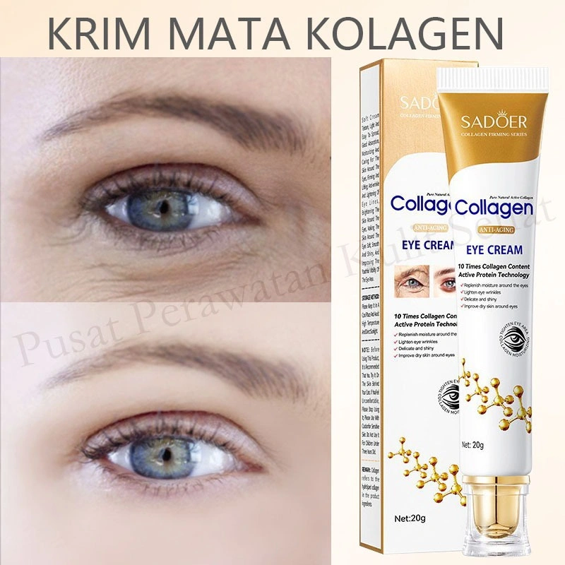 kolagen Krim mata anti kerut Krim mata mencerahkan Mencerahkan mata panda Menghilangkan lingkaran