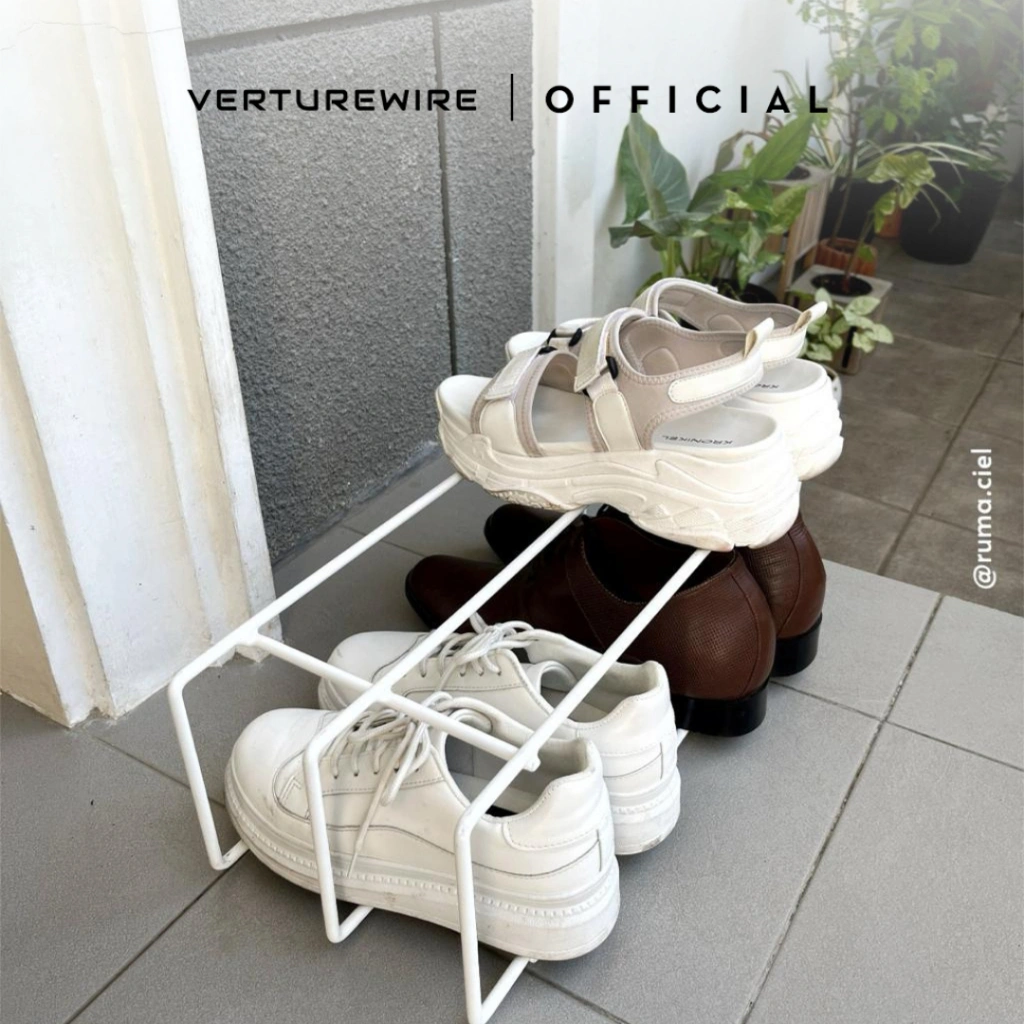 Verturewire X ruma.ciel - Tempat Sepatu Besi Minimalis