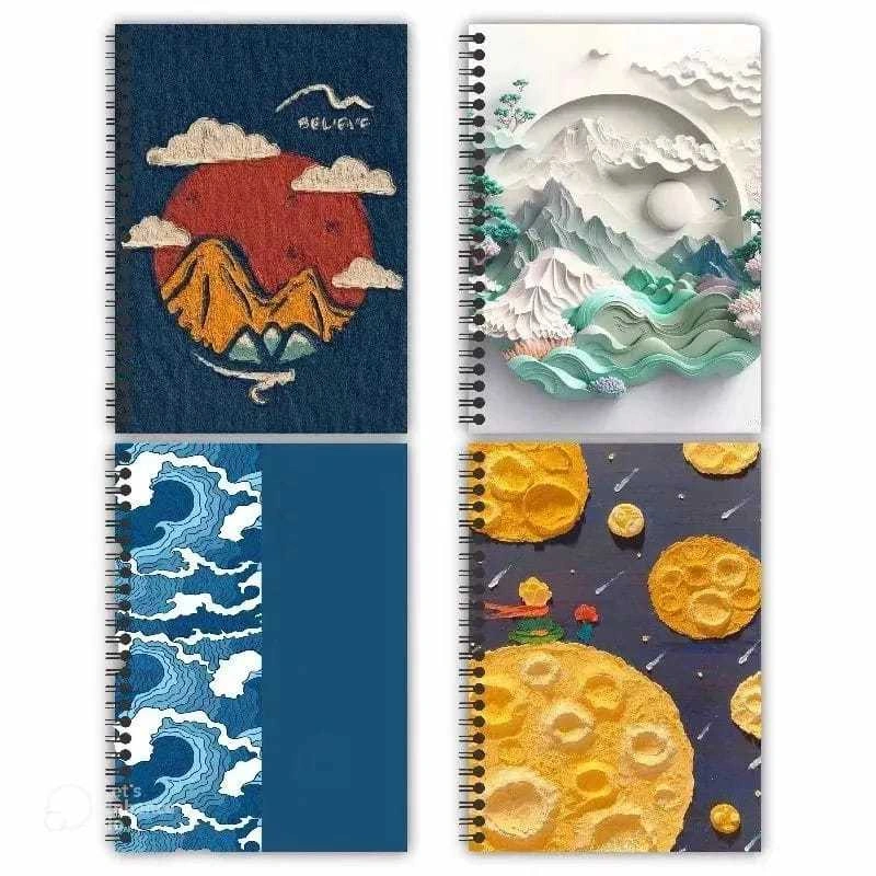 Sketchbook A5 (50 lembar) - Buku Sketsa Desain Gambar -BUKU GAMBAR TEMA COVER 3D & POP ART - 100gsm