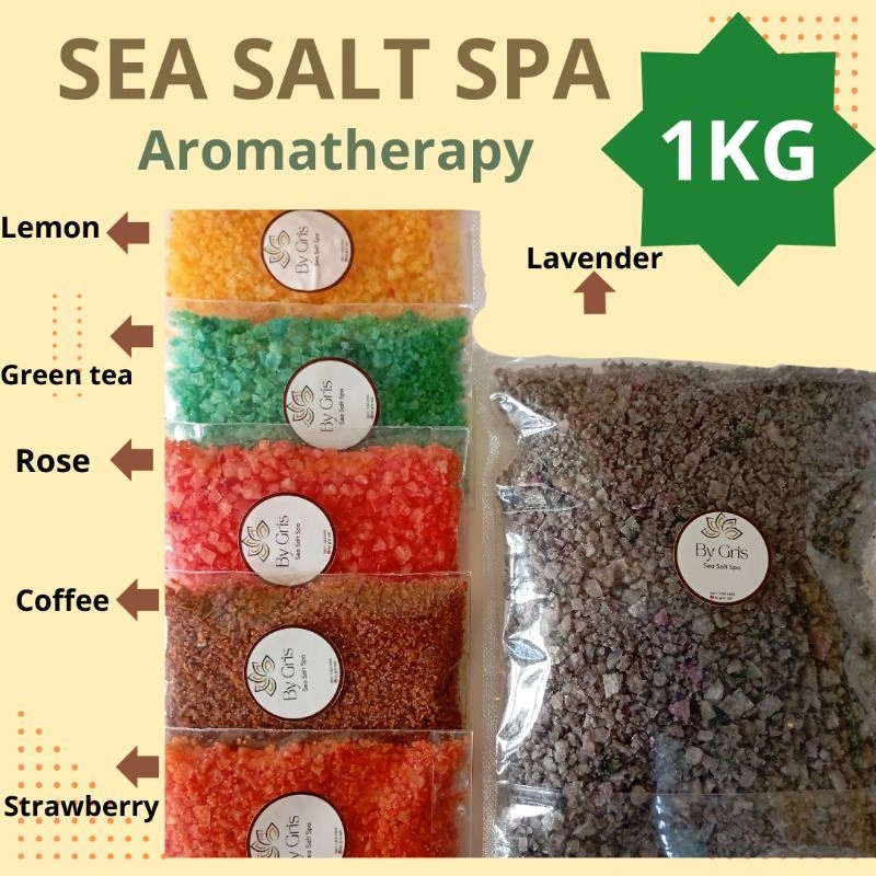 BATH & FOOT SPA 1/2KG & 1KG - GARAM MANDI 1KG - GARAM RENDAM KAKI - BATH SPA AROMATHERAPY