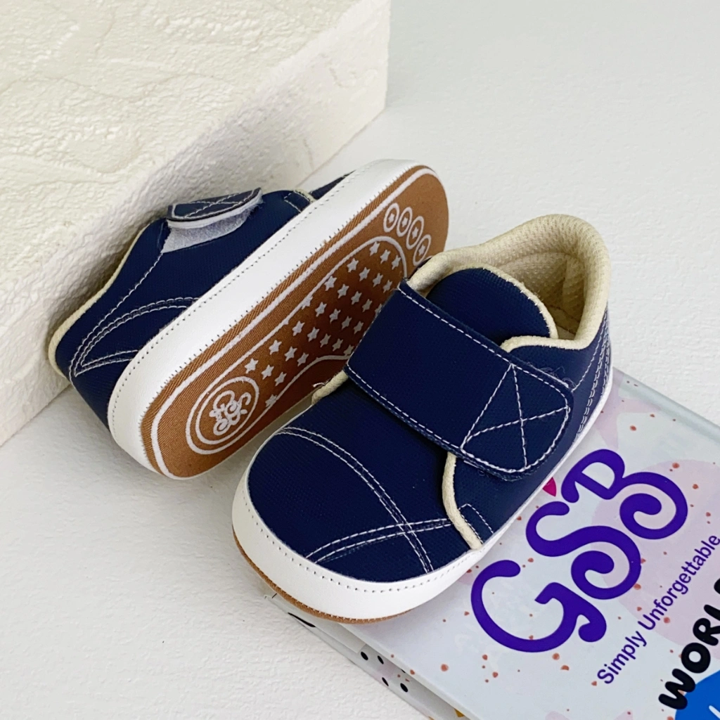 Prewalker Sepatu Bayi Baby Shoes 2-12 bulan Simple Classy NAVY casual Polos Ringan& Empuk