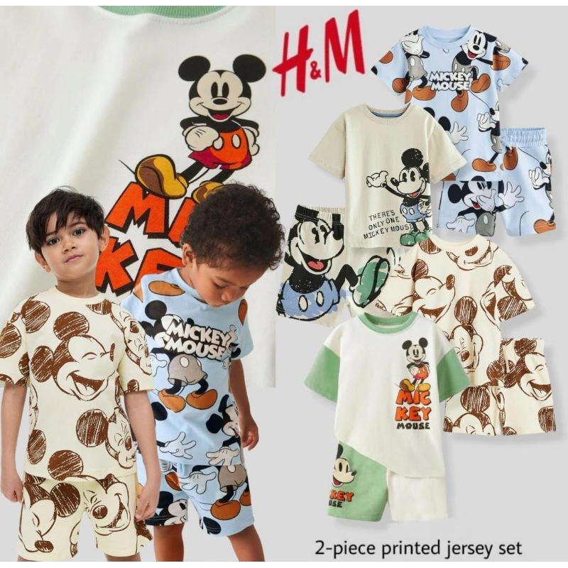 Setelan Anak laki laki HM one set printed
