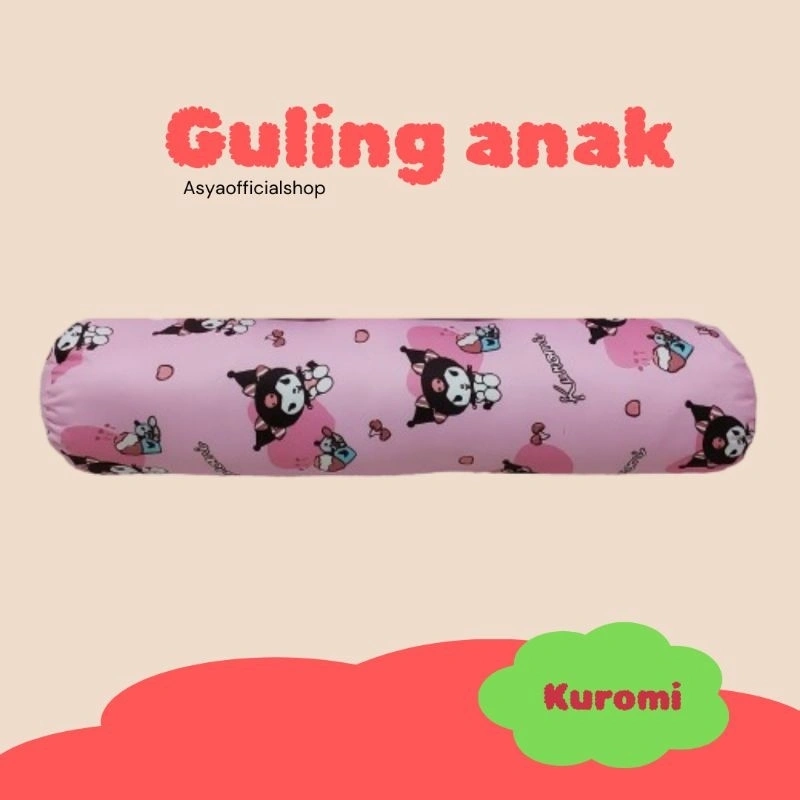 Guling Kuromi Anak Karakter - Guling Kecil - Guling Junior Ukuran 16 x 65 untuk usia 1-2 sampai 10 Tahun