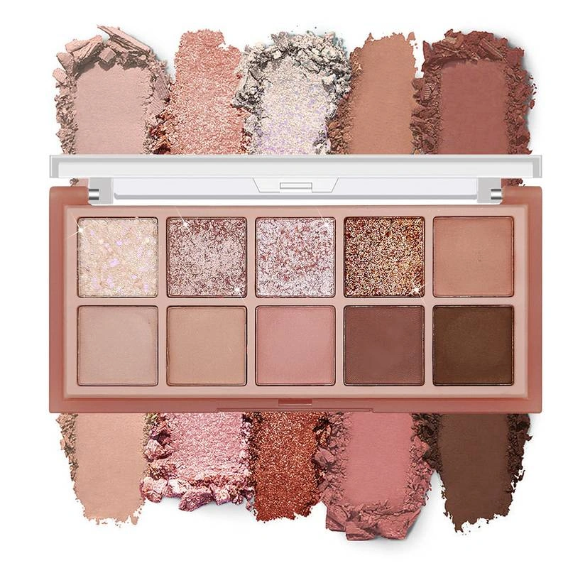 NEW! DIKALU 10 WARNA Dikalu Eyeshadow Palette Eyeshadow Dikalu Original Nude Colour Glitter Eyeshadow Nude