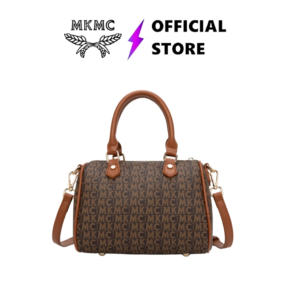 MKMC Tas Speedy Wanita Import Top Handle Bag Kondangan Medium Tas Selempang Monogram Multifungsi Slingbag Casual Jinjing Embos Kekinian Kerja Crossbody Make Up Handbag Korea Style Remaja Terbaru COD