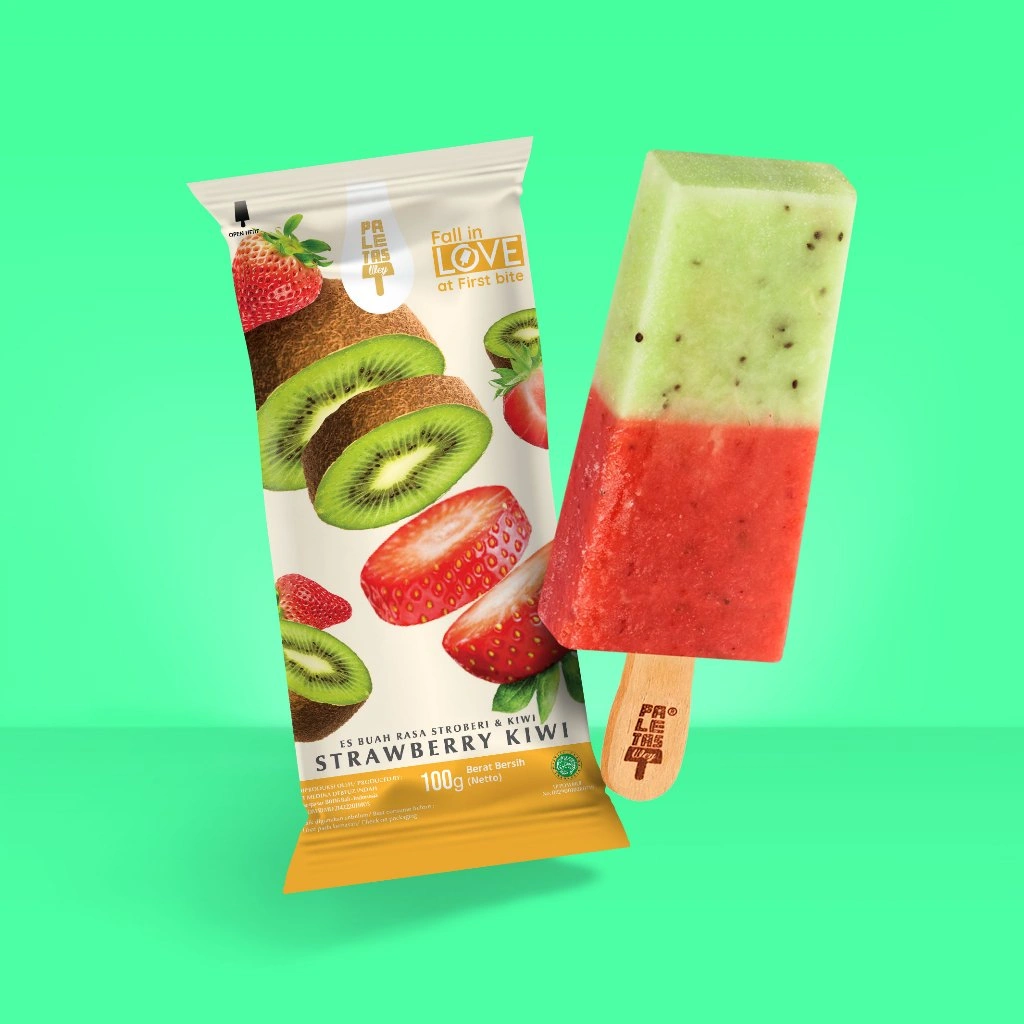 Es Krim Paletas Wey Premium Strawberry Kiwi