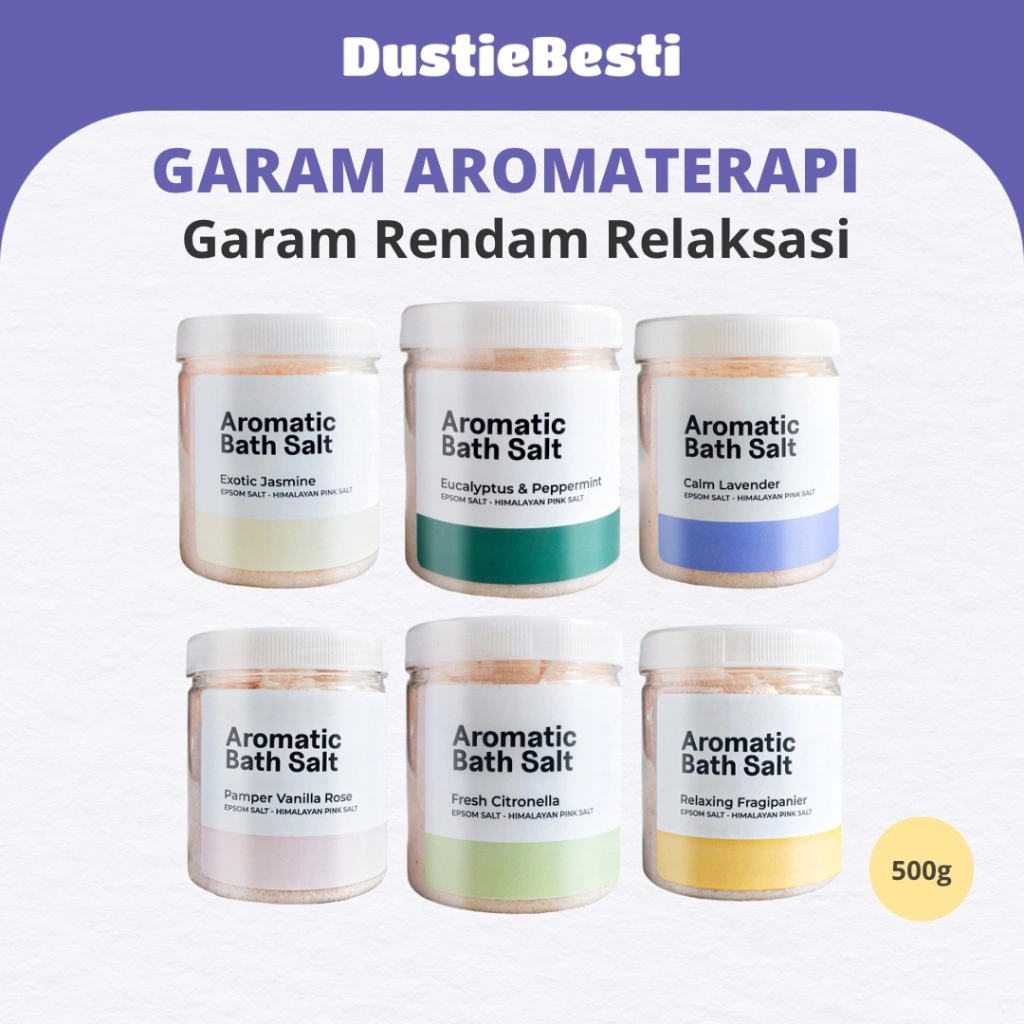 Aromatic Bath Salt - Garam Mandi Aromaterapi 500g - Garam Spa untuk Mandi dan Rendam Kaki