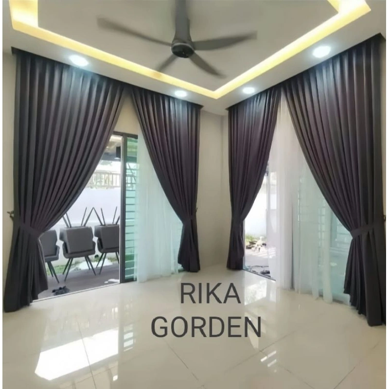 Gorden jendela Minimalis Gordeng Blackout  Hordeng Pintu Kamar  Depan Doff Belakang doff