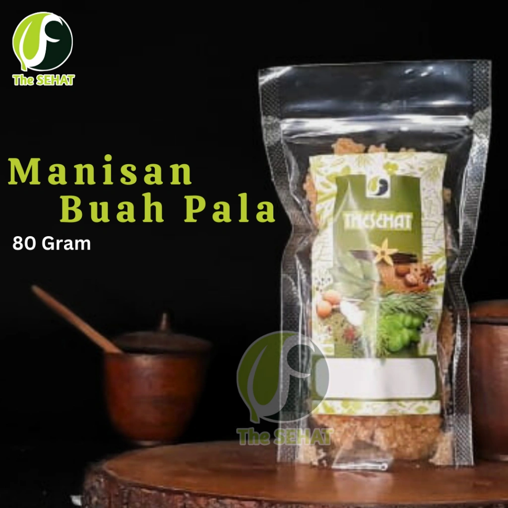 TheSehat Manisan Buah Pala Nusantara Buah Pala Kering Asli Aneka Manisan Buah 80gr