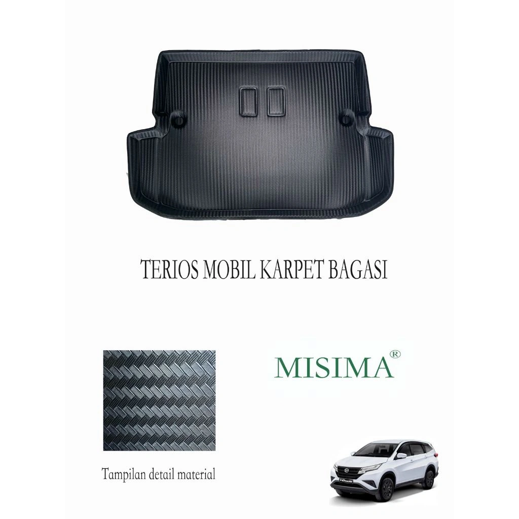MISIMA Karpet 5D Bagasi Toyota Rush/Daihatsu Terios Car Mats High Quality