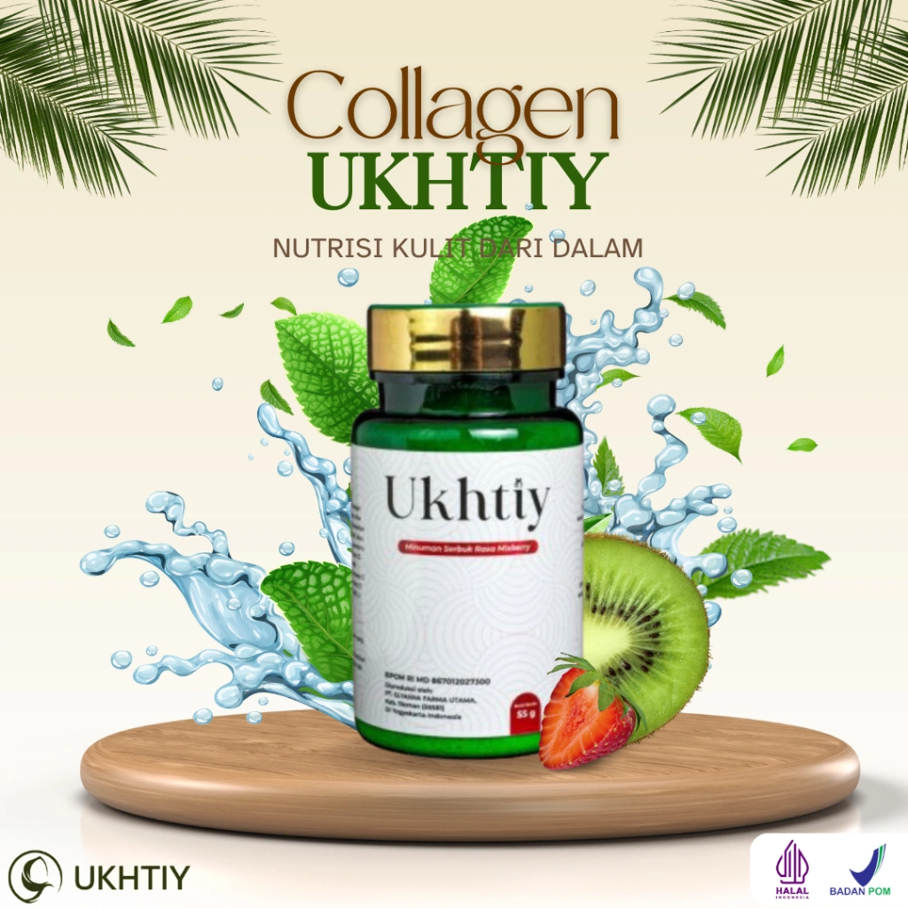 UKHTIY Premium Collagen Drink | Collagen Beauty Drink | Suplemen Pencerah Kulit - Collagen/Serum