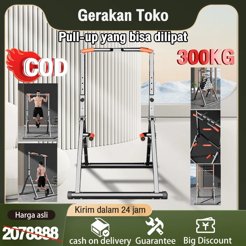 PULL UP BAR/Adjustable Height Pull Up Tower/Alat Fitness Multi-Function Power Tower Alat Olahraga Rumaha//Chin Up/Pull Up Bar Adjustable