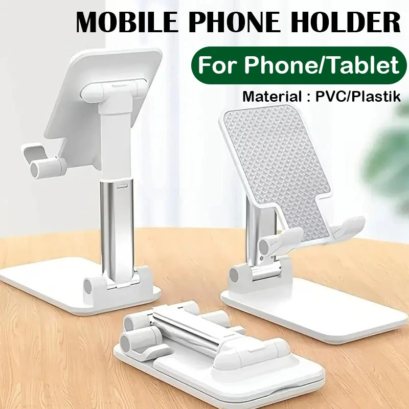 Smartphone Holder Folding Stand Handphone Sandaran Hp Tablet Universal Desktop Standing Adjustable