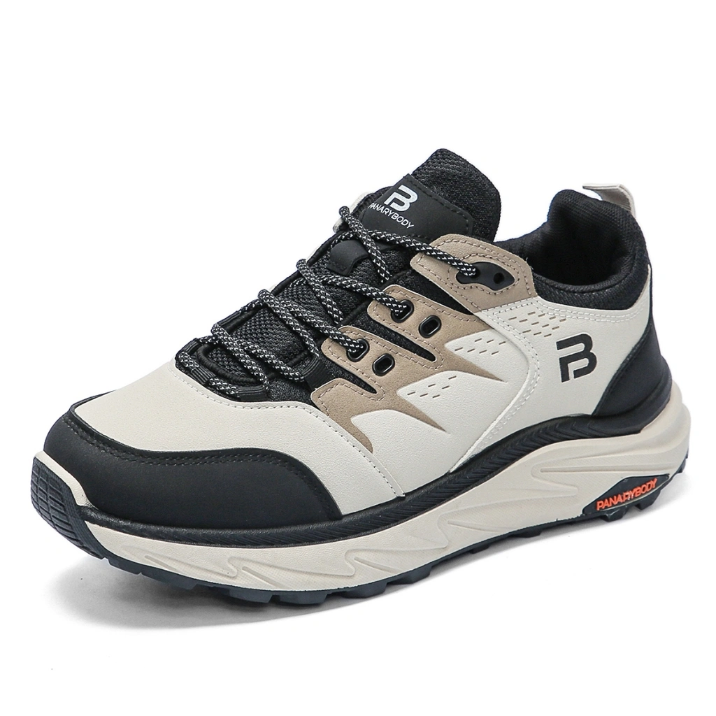 PANARYBODY Sepatu Sneakers Cowok Sporty Street Wear Sneakers Sepatu Cowok Beige Sepatu Hangout QN351