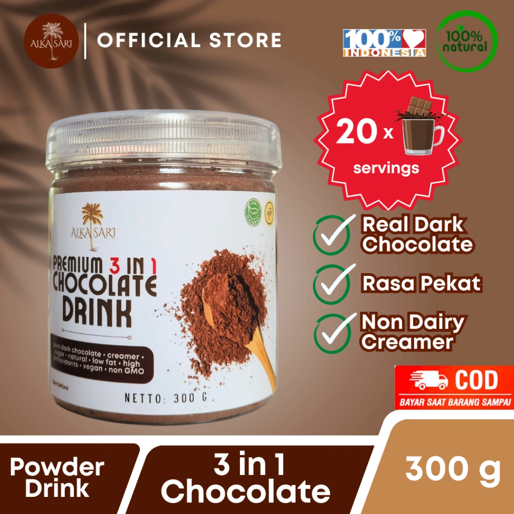 Chocolate Drink Premium 3 In 1 & 2 In 1/ Bubuk Minuman Coklat Premium Alka Sari