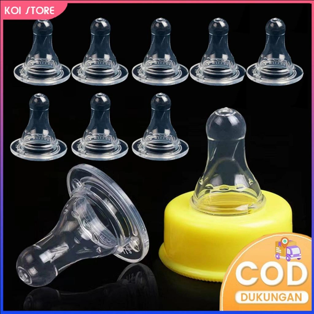 KOI STORE Puting Dot Leher Ramping Peristaltik / Puting Silikon BPA Free Peristaltik Plus Standar / Bayi Leher Standar Bayi / 1PCS