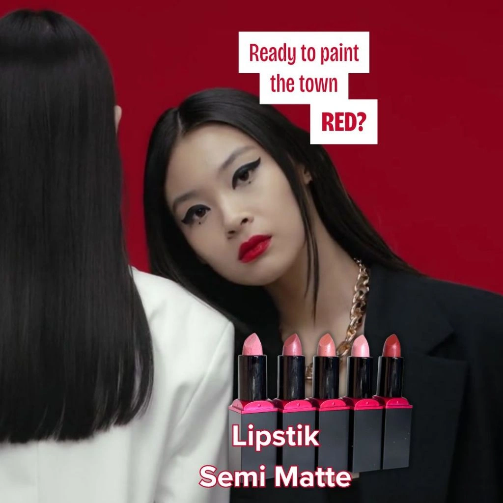 Green Mommy Shop - Lipstik Semi Matte 6 warna 5g | Natural Halal Lip & Cheek Balm Melembapkan