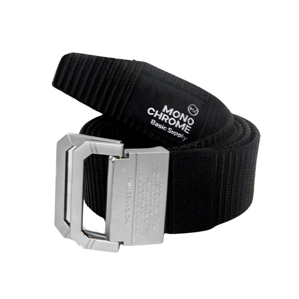 Monochrome Sabuk Ikat Pinggang Pria 110 Cm Nylon Canvas Belt Gesper