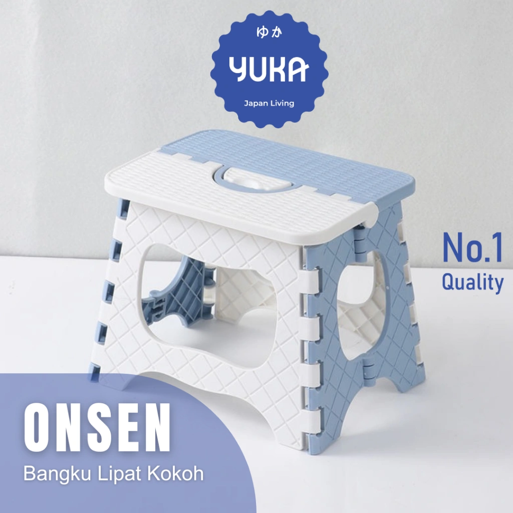 【YUKA】ONSEN Bangku Kecil Multifungsi Minimalis Kursi Lipat Bayi Simpan Bangku Lipat Anak Tempat Duduk Serbaguna Estetis Kursi Mini Balita Praktis