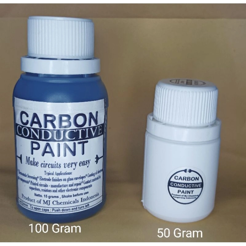 CARBON CONDUCTIVE PAINT / CAT KARBON PENGHANTAR ARUS LISTRIK 50ML 100ML