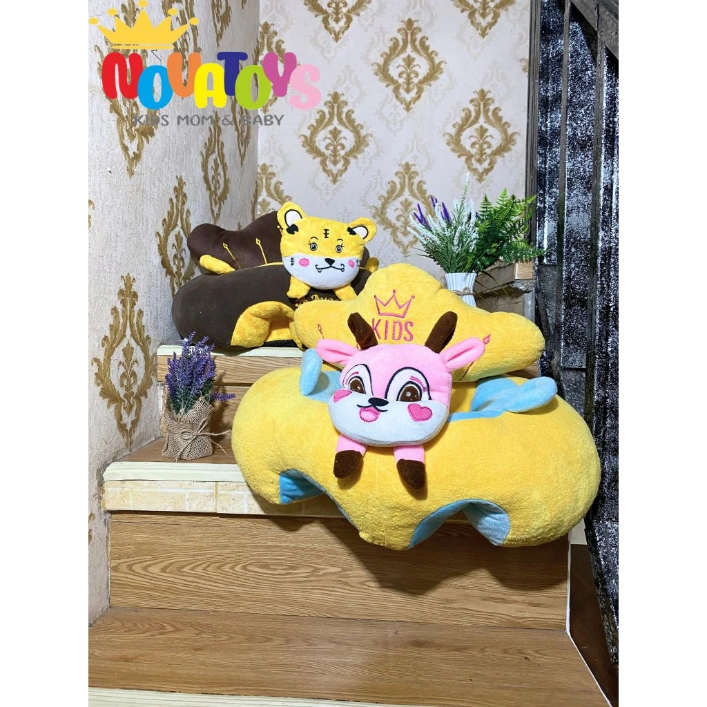 SOFA BAYI UKURAN JUMBO SOFA UNTUK BAYI BELAJAR DUDUK ANAK USIA 3-12 Bulan  (Bisa Request Nama & LED) (UKURAN JUMBO)