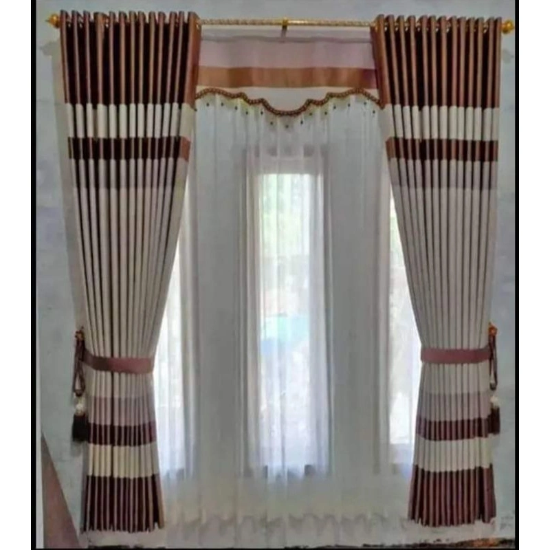 Gorden jendela minimalis Pintu Gordeng Blackout import murah ATHALIA