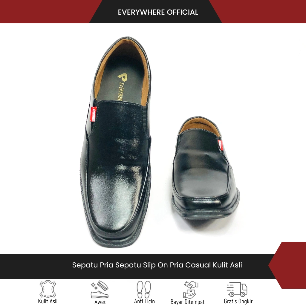 SEPATU PANTOFEL PRIA FORMAL KERJA KANTORAN SEPATU HITAM BERKUALITAS PREMIUM NYAMAN DIPAKAI AWET PANTOPEL COWOK KEREN MODEL KEKINIAN GAYA KEREN FANTOFEL SLIP ON LAKI LAKI FANTOPEL KONDANGAN RESEPSI BERBAGAI ACARA S2F0