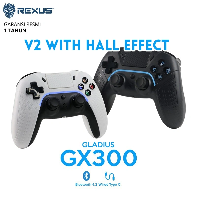 Rexus Gladius GX300 V2 Hall Effect Gamepad Dual Mode Bluetooth