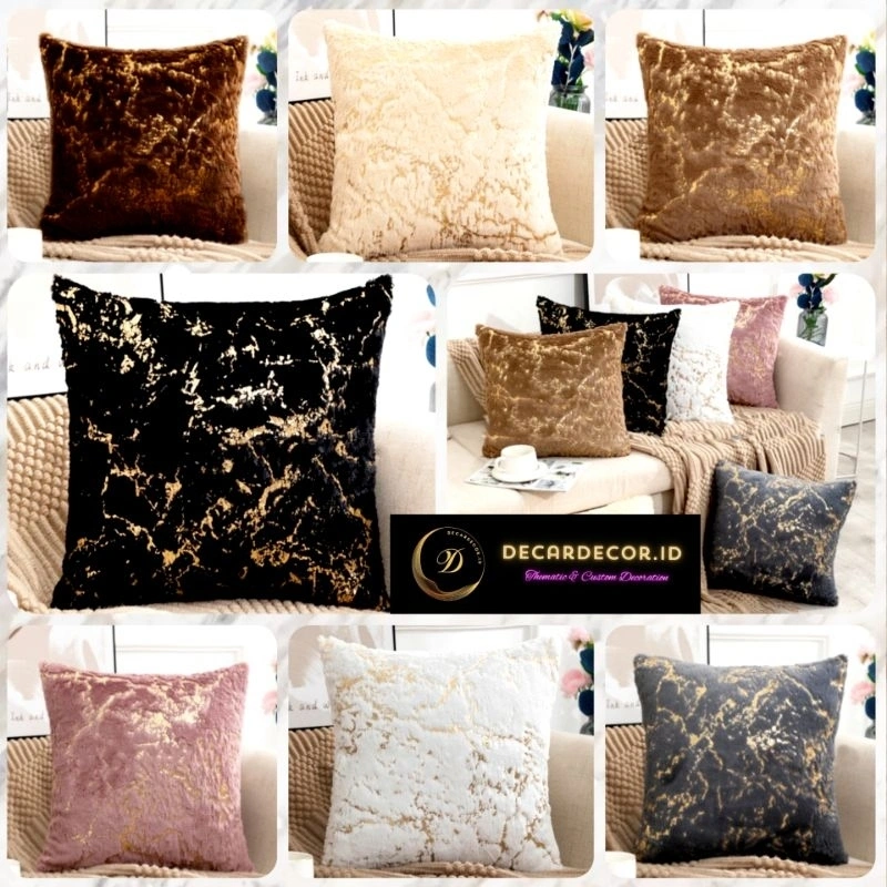 Sarung Bantal Kursi Sofa Bulu Impor Halus Warna Pastel Lembut Motif Minimalis Polos ukuran 45x45 cm