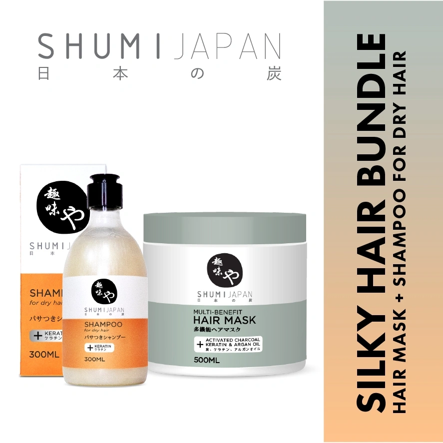 [BPOM] PAKET RAMBUT BERKILAU! SHUMI Japan Hair Mask + Shampoo for Dry Hair / Treatment / Haircare / Masker Rambut / Shampo