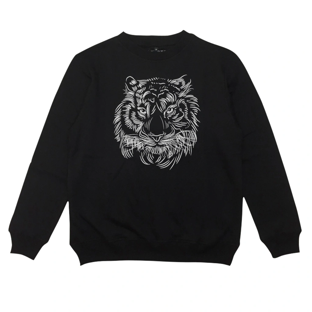 Someone Sweater Crewneck Black 100CN Tiger Line