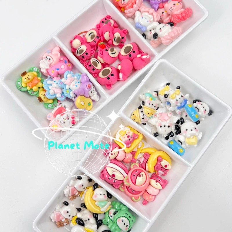 Resin Clay Karakter Kuromi Lotso Cinnamoroll Series (10 pcs)
