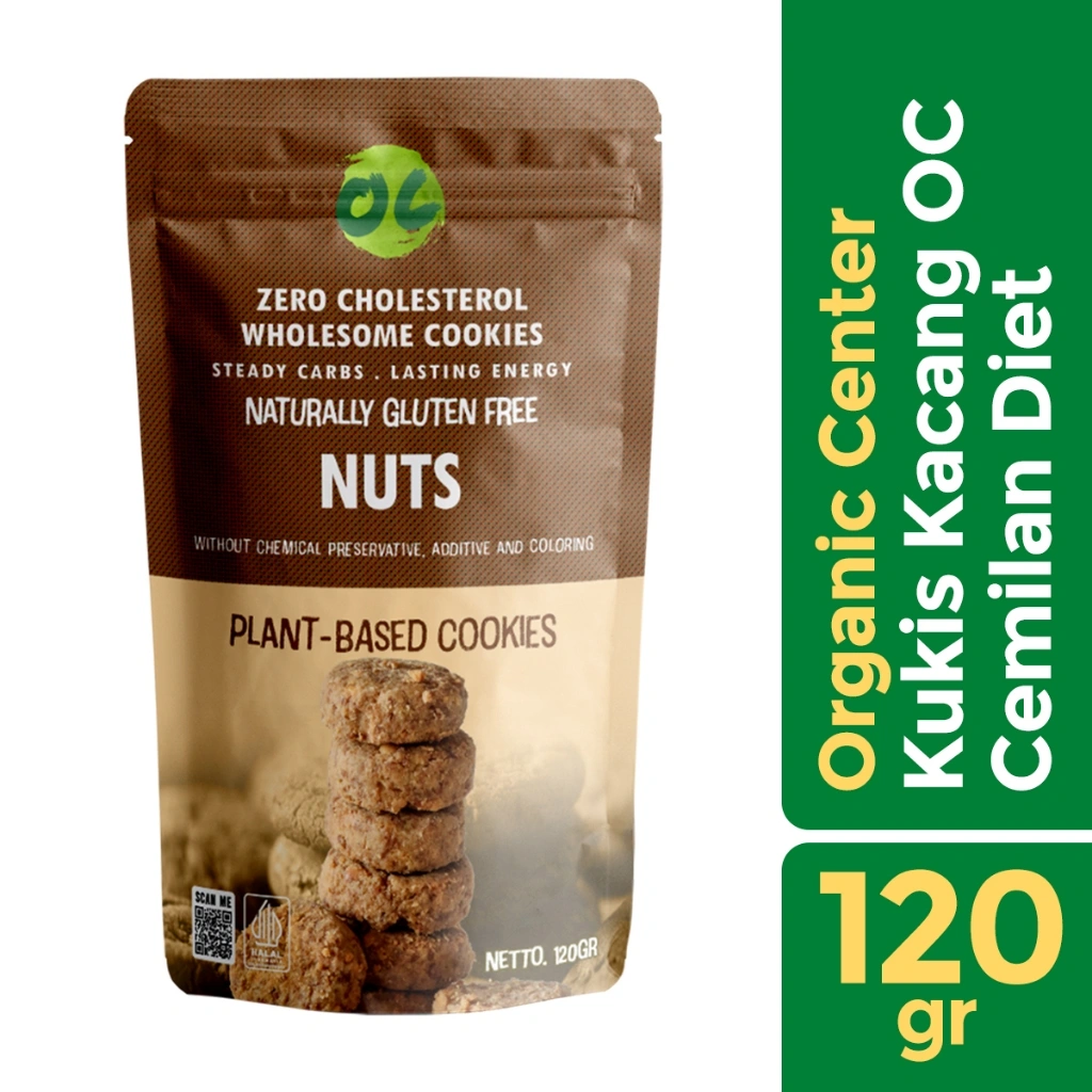 Organic Center - Cookies Nut G/F Vegan - Cookies Sehat - Cemilan Diet